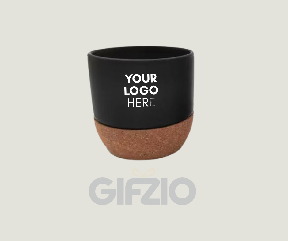 ceramic mug with cork base